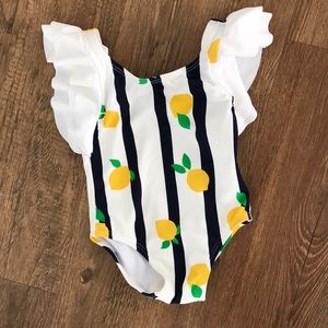 Janie and jack lemon swimsuit 6-12 months